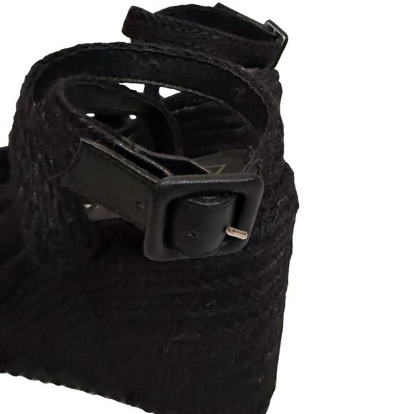 Beach by Matisse Black Jute Platform Sandals Size 8 - Picture 9 of 11